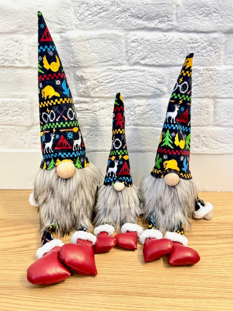 Wizard Holiday Gnome black background